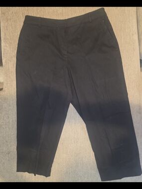 Kim Rogers Black Cropped Tailored Pants 14P